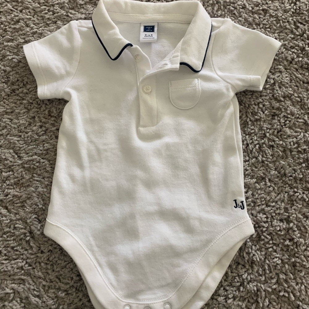 Janie and Jack 0-3 Month Boy Onesie
